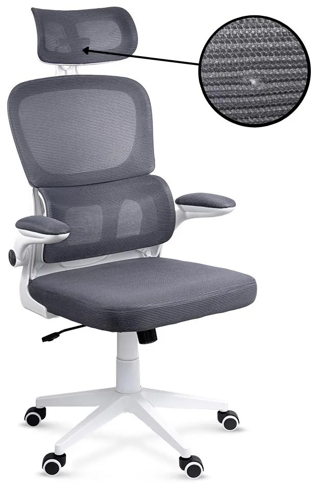 RESIGILAT - Scaun ergonomic cu suport lombar OFF 432 gri