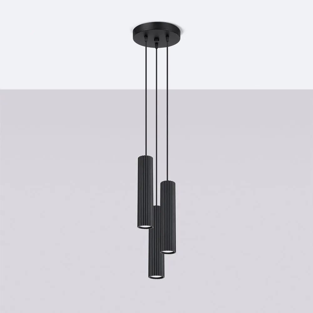 Lustră neagră ø 19,5 cm Gleam – Nice Lamps