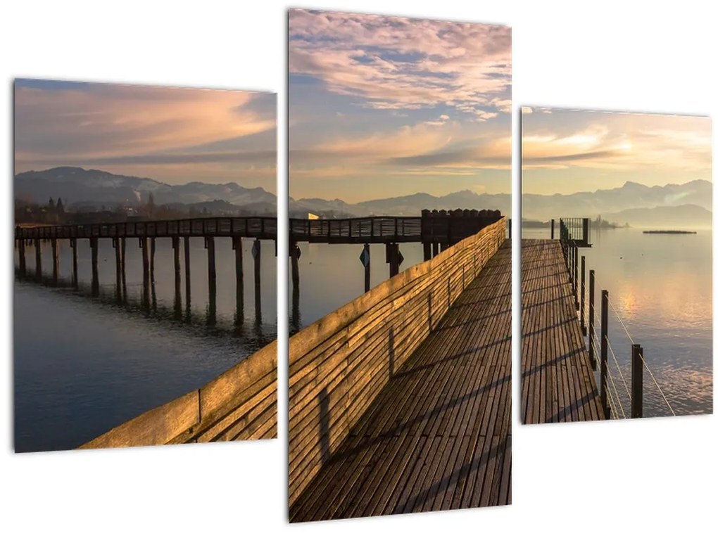 Tablou - e malul lacului Obersee (90x60 cm)