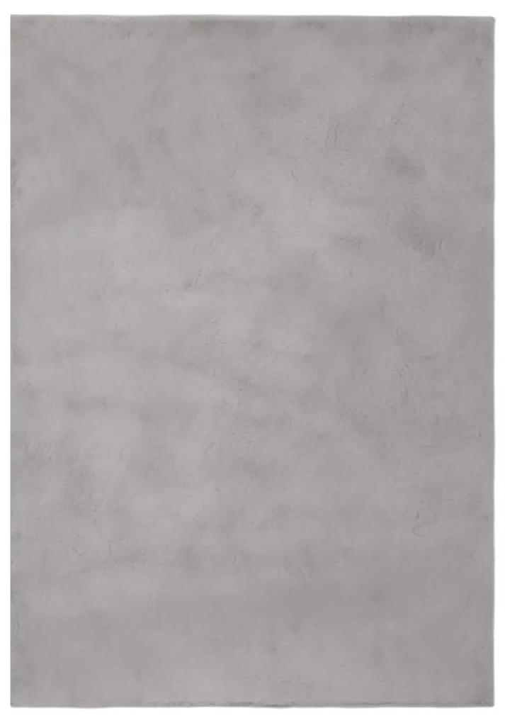 Covor, gri, 200x300 cm, blana ecologica de iepure Gri, 200 x 300 cm