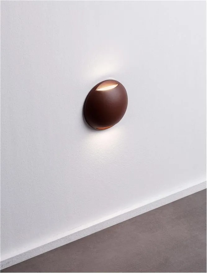 Aplica exterior cu iluminat sus si jos LED IP65 PASSO corten