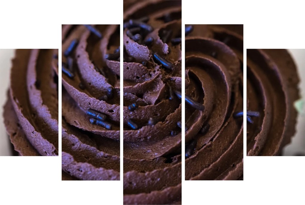Tablou - Cupcake din ciocolată (150x105 cm)