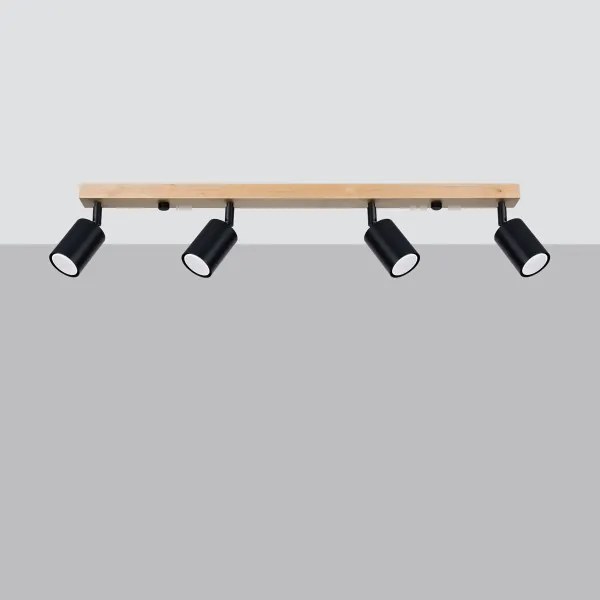 Spot Sollux SL.1294 VERDO 4xGU10/10W/230V negru