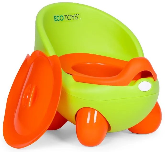 Ghiveci cu inserție detașabilă, picioare anti-alunecare verde