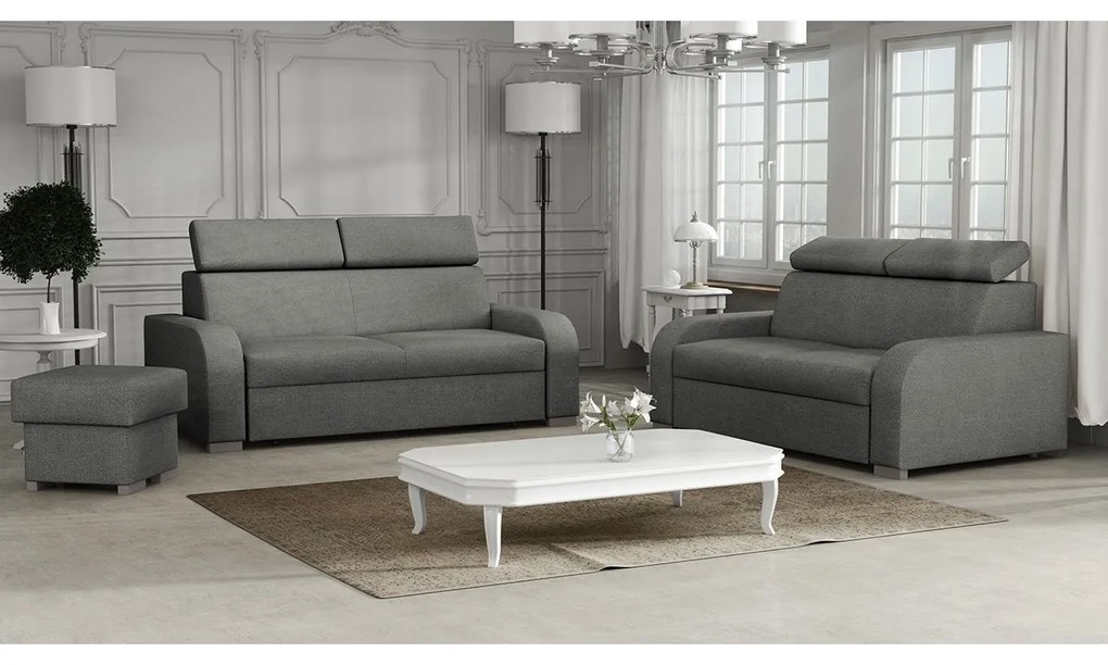 Set canapele 3 + 2 + Taburete Lobster (Gri). Promo -17%. 1070006