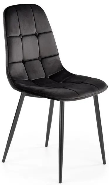 Set 6 scaune K417 velvet negru