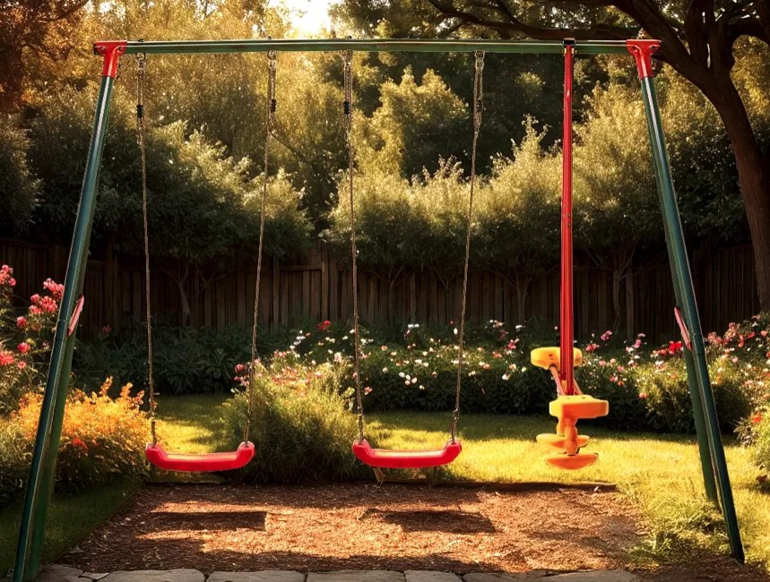 Leagăn multifuncțional 3 in 1 cu cadru metalic