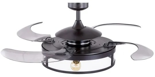 Ventilator LED de tavan FANAWAY 212927 CLASSIC 3xE27/4W/230V negru + telecomandă