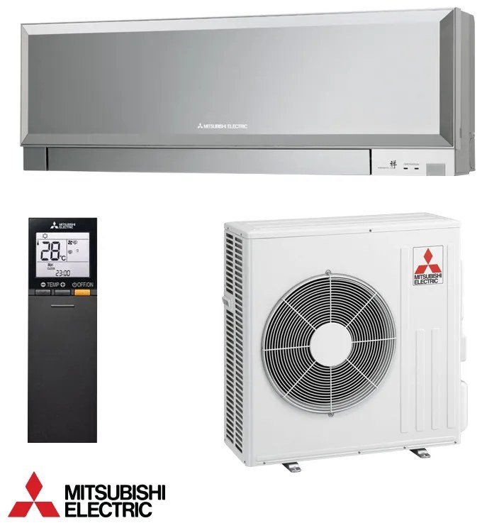 Aparat de aer conditionat inverter Mitsubishi Electric MSZ-EF50VGKS + MUZ-EF50VG, 18000 BTU, 42 m², A++, Wi-Fi, R-32, Gri