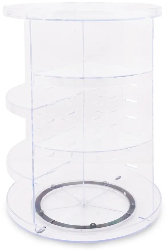 Organizator rotativ pentru cosmetice din plastic transparent - Hermia