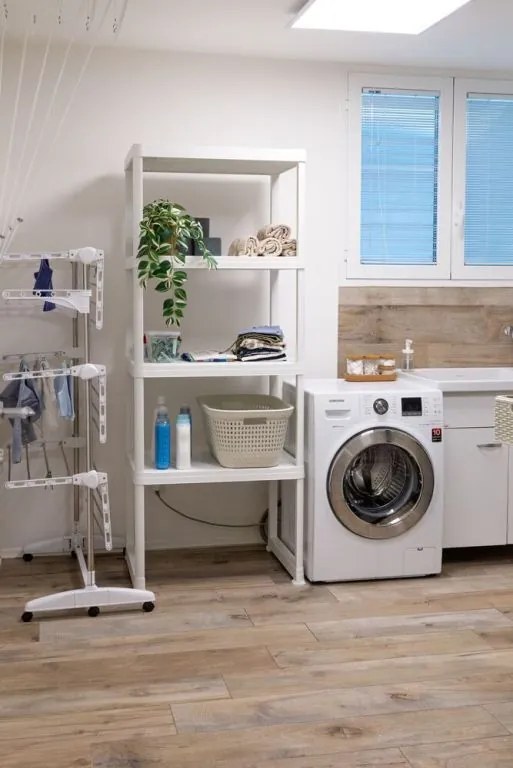 WASH & STORE raft mașină de spălat, 4 rafturi