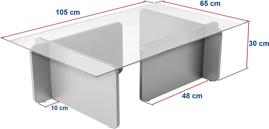 Măsuță de cafea Flavio Honey Oak
