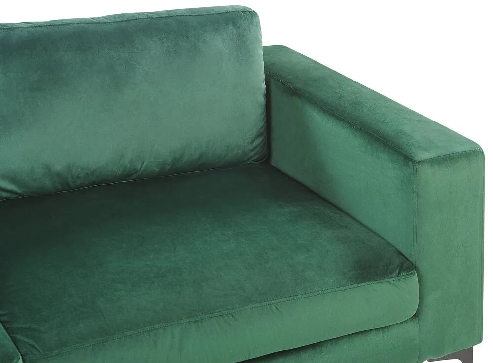 Canapea 3 locuri VEDISO (poliester) (verde). 1019392