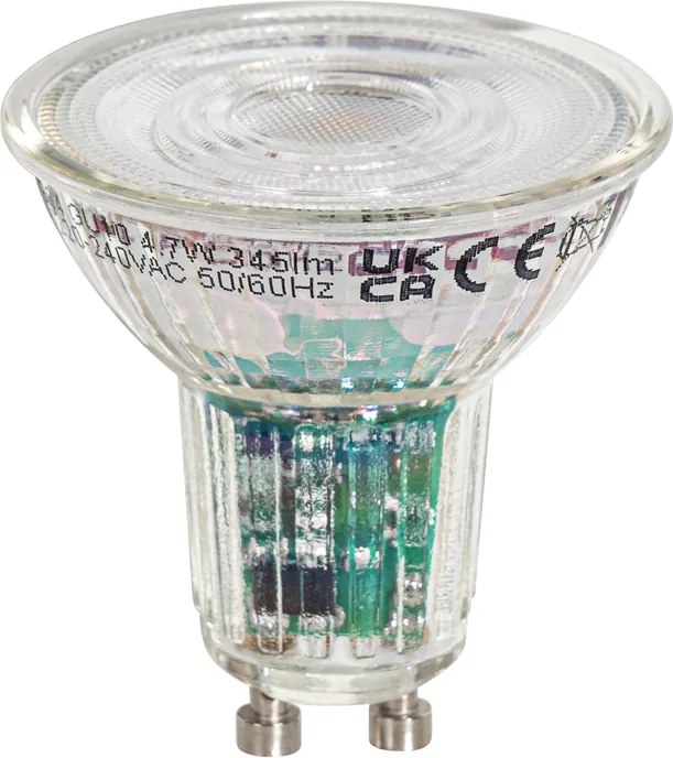 Set de 5 becuri LED inteligente GU10 50mm clare 4.7W 345 lm 2200-4000K