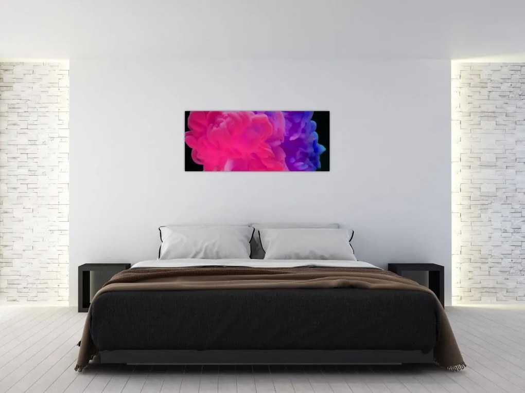 Tablou cu fum colorat (120x50 cm)