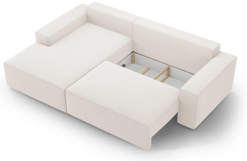 Colțar bej extensibil (cu colț pe partea stângă ) Jodie – Micadoni Home