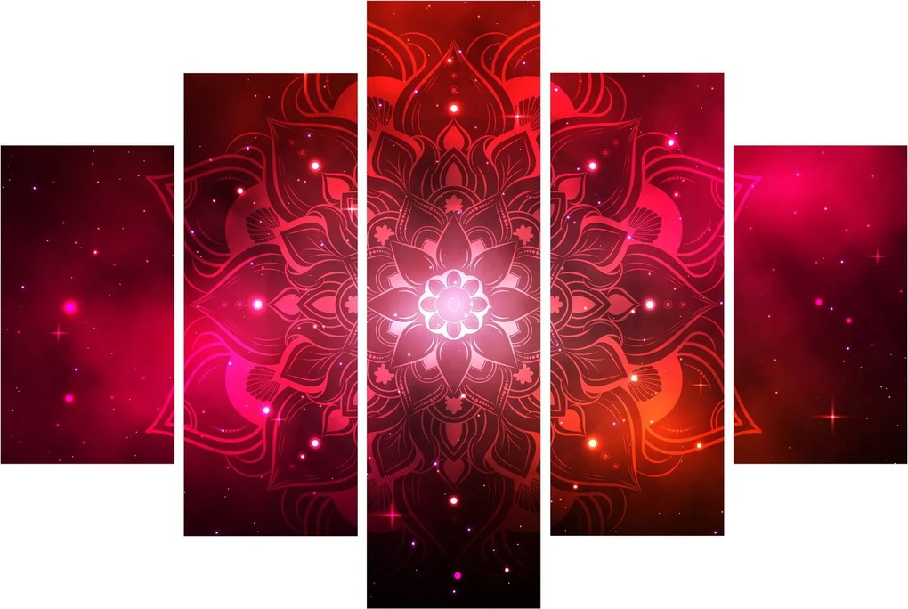 Tablou abstracției roșii (150x105 cm)