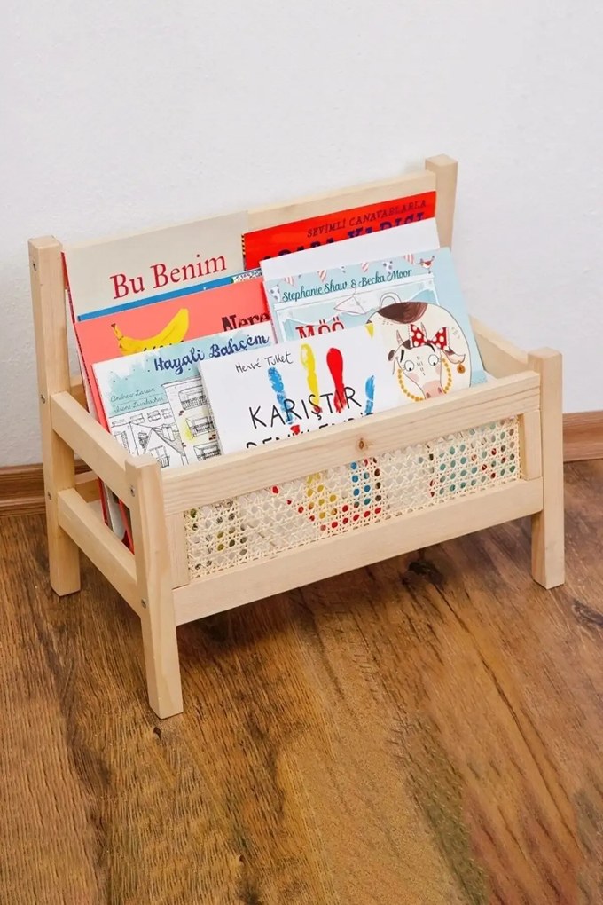 Organizator din lemn pentru carti si caiete,seria wood, Homs, 49 x 41 x 28 cm,700180