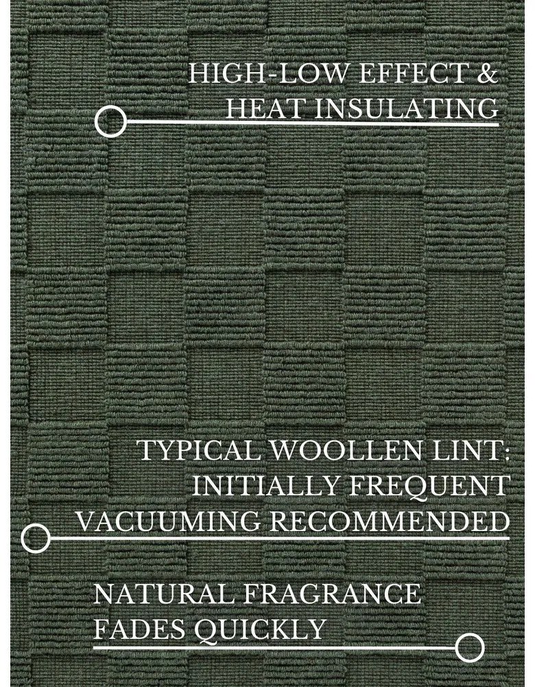 Covor verde închis țesut manual din lână 200x300 cm Scala – Villeroy&amp;Boch