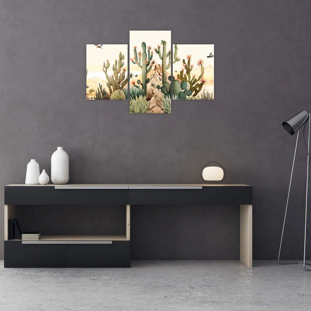 Tablou - Deșert, acvariu (90x60 cm)