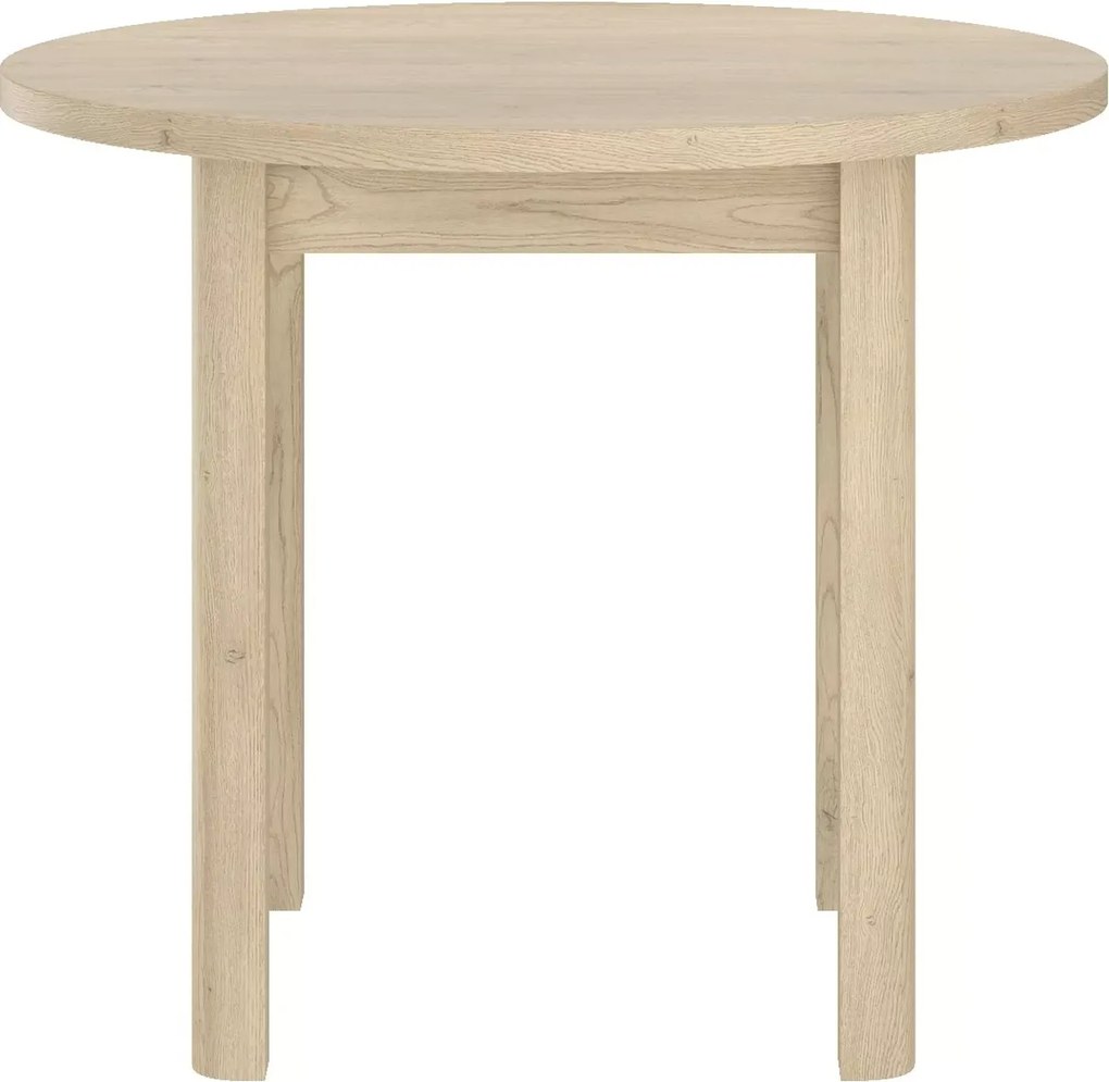 Masă de sufragerie rotunda ADAM 80x80 cm, decor stejar Cremona Torro