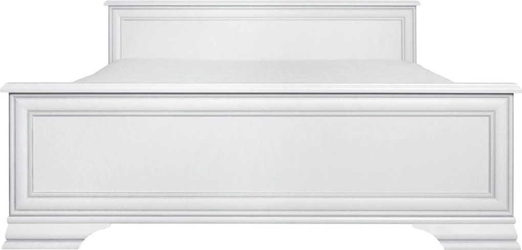 Cadru pat 160 IDENTO, alb, PAL/metal