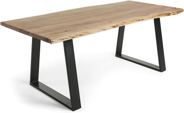 Masa din lemn acacia si metal 160x90 cm Sono La Forma