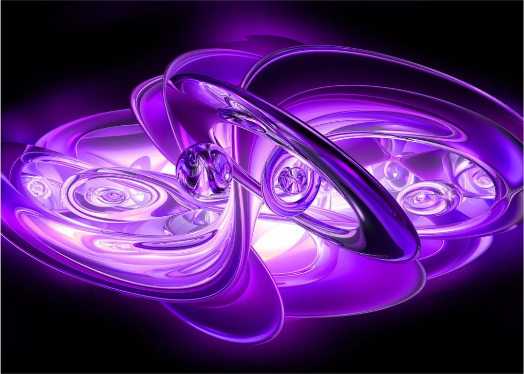 Tabloul fractalilor în violet (70x50 cm)