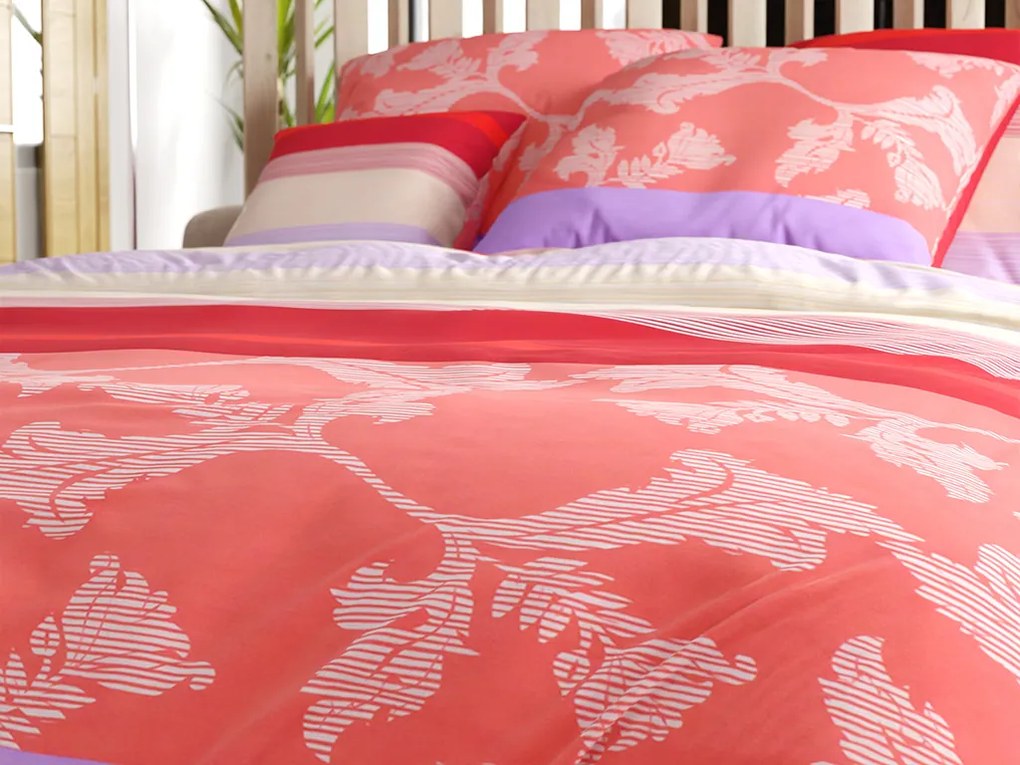 Lenjerie din bumbac Renforce IMARA rosie Dimensiune lenjerie de pat: 2 buc 80 x 80 cm | 200 x 200 cm