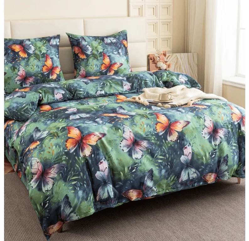 Lenjerie de pat din microfibra COLORFUL BUTTERFLY, colorat Dimensiune lenjerie de pat: 70 x 90 cm | 140 x 220 cm