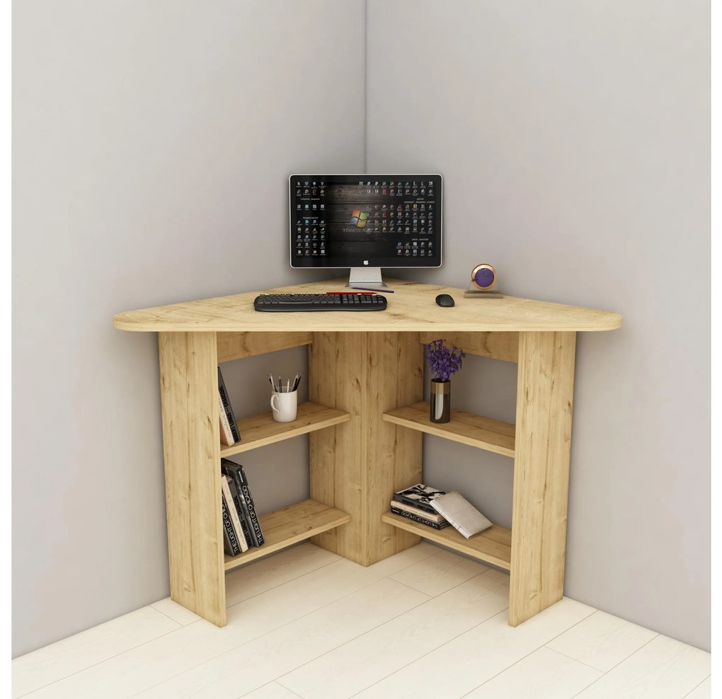 Masă PC de colț Sabeni 2 (stejar zafir) . 1094878