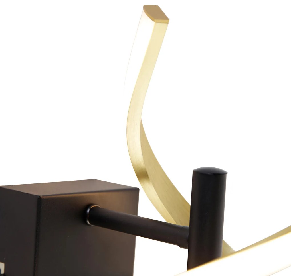Aplică aurie cu LED inclusă, cu dimmer în 3 trepte în Kelvin - Henk