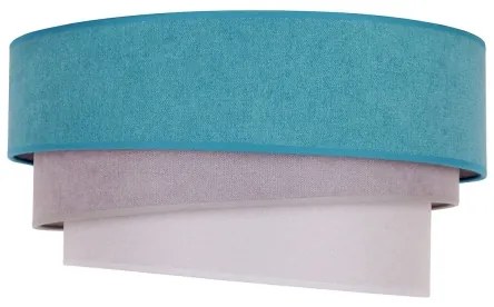 Duolla - Plafonieră TRIO 1xE27/15W/230V d. 45 cm turcoaz/gri/alb