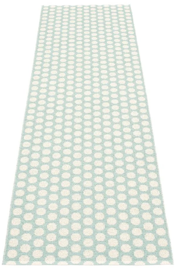 Covor tip traversă pentru interior și exterior verde mentă 70x250 cm Noa Pale Turquoise – Pappelina
