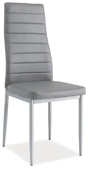 Scaun de sufragerie Harold (Gri + Aluminiu). 1050213