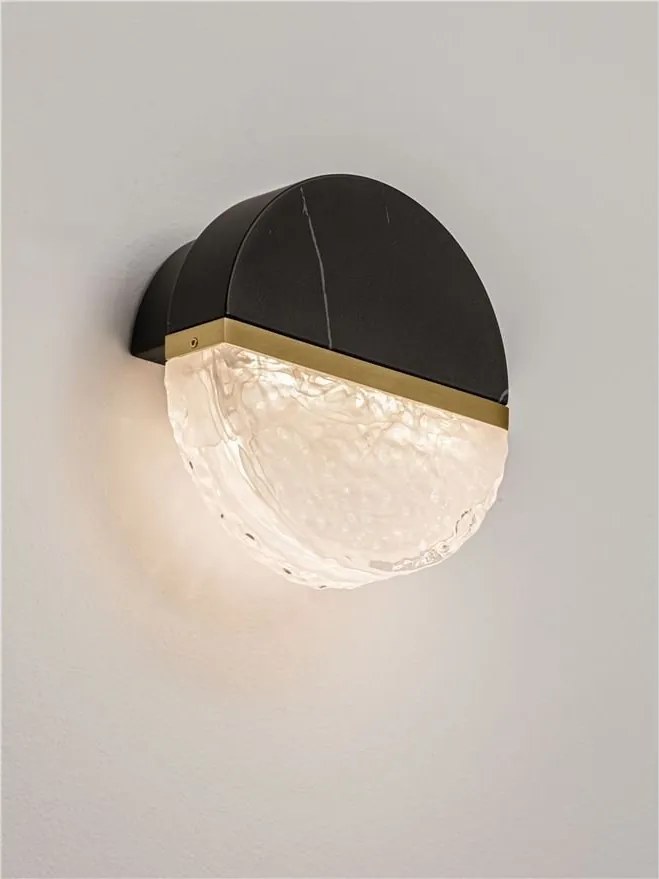 Aplica LED decorativa pentru baie IP44 LED 3000K DORIN negru