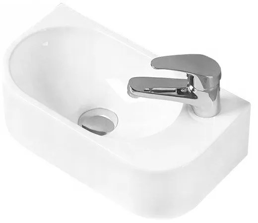 Mexen Viera chiuvetă blat stânga 40 x 21 cm, Albă - 21274000L