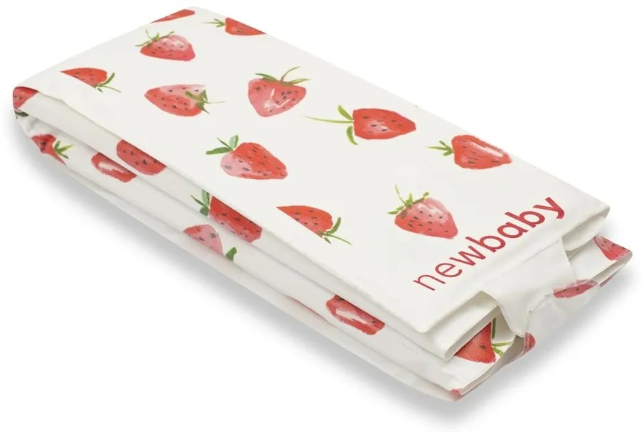 Covoraș de călătorie pentru schimbare New Baby Basic Strawberry, 40 x 59 cm
