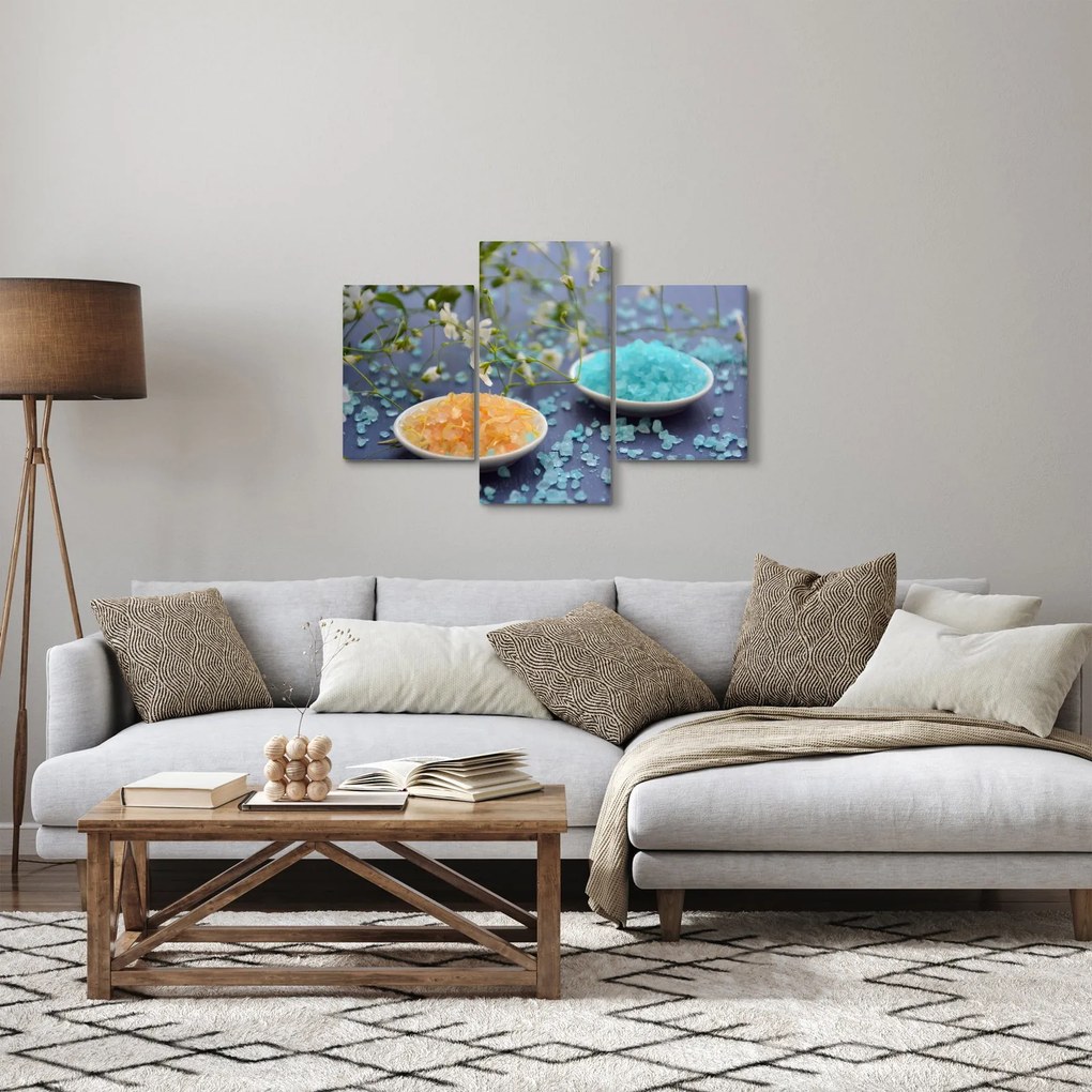 Tablou cu sarea de mare colorată (90x60 cm)