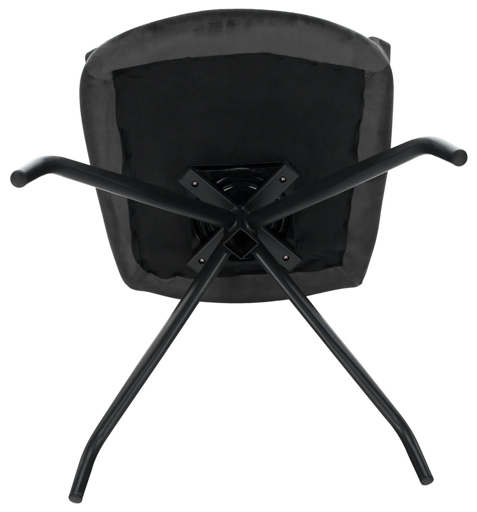 Scaun pivotant, gri, ţesătură de catifea camel / negru, RATOKO