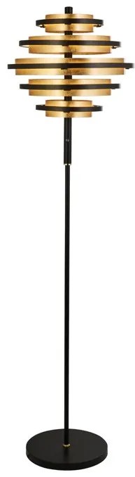 Lampadar LED, Lampa de podea moderna Hive Black/gold EU6359BG SRT