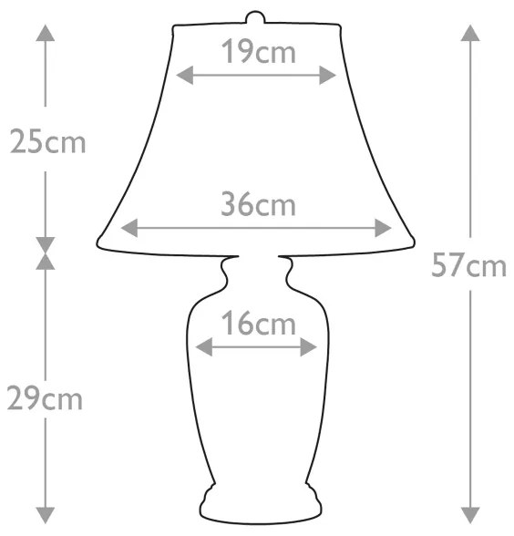 Lampă de masă Elstead BLUE-G-JAR-TL BLUE GINGER JAR 1xE27/60W/230V