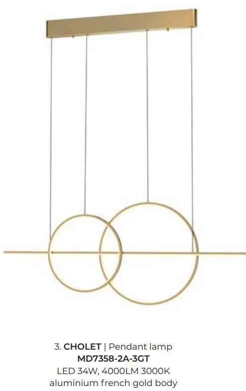 Lustra LED moderna design circular CHOLET