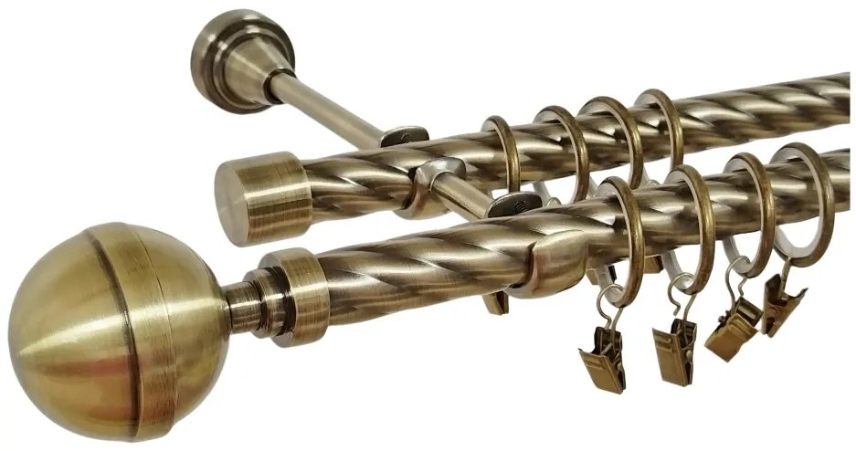 Galerie KALISTO dubla twist - 19/19 - aur antic (Alege marime: 140 cm)