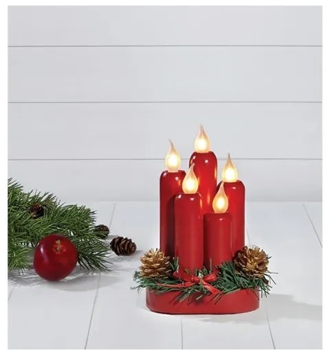 Markslöjd 704017 - Lumănare de crăciun HANNA 5xE10/0,06W/230V