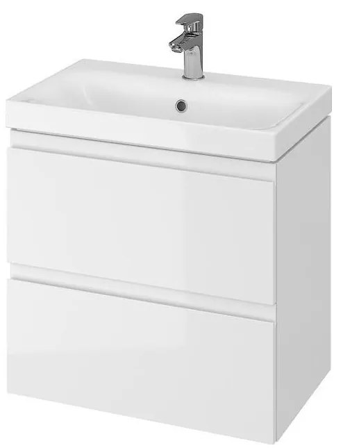 Cersanit S801-227-DSM - Dulap suspendat pentru baie cu lavoar MODUO SLIM, alb