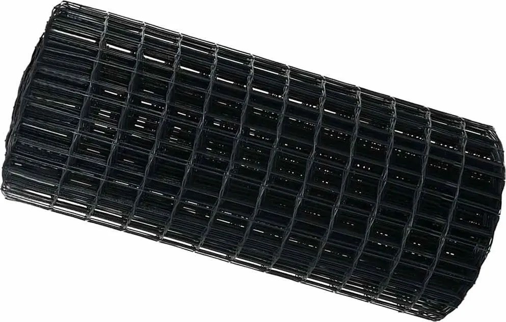 vidaXL Gard Euro Gri 0,6 x 25 m Fier acoperit cu PVC