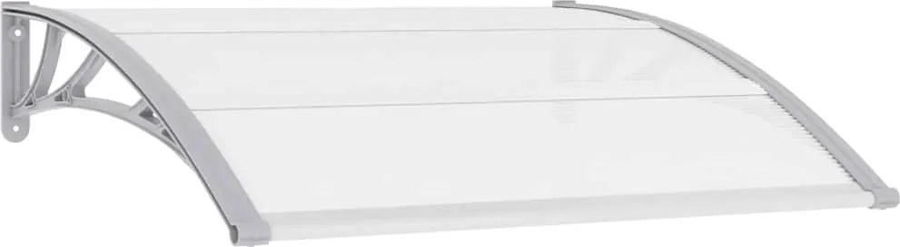 vidaXL Copertină de ușă, gri, 120 x 100 cm, PC