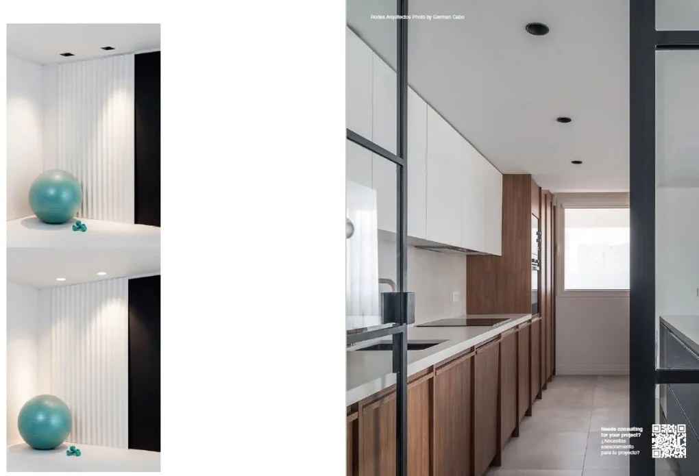 Spot LED incastrabil DEEP60 Downlight square white 60° 2700K honeycomb
