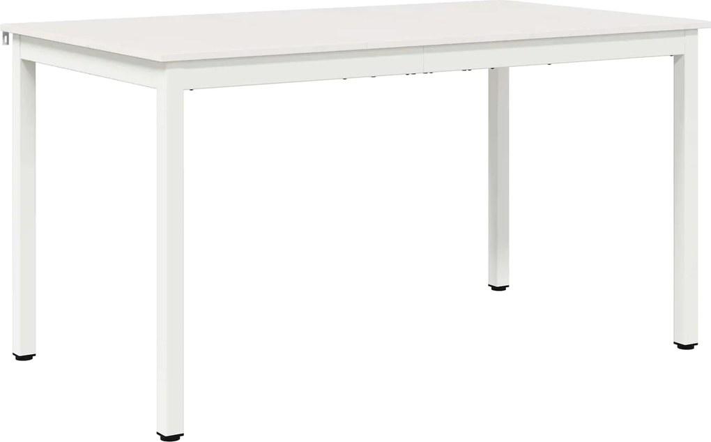 vidaXL Masă de dining Alb 140 x 80 x 75 cm Lemn de pin masiv